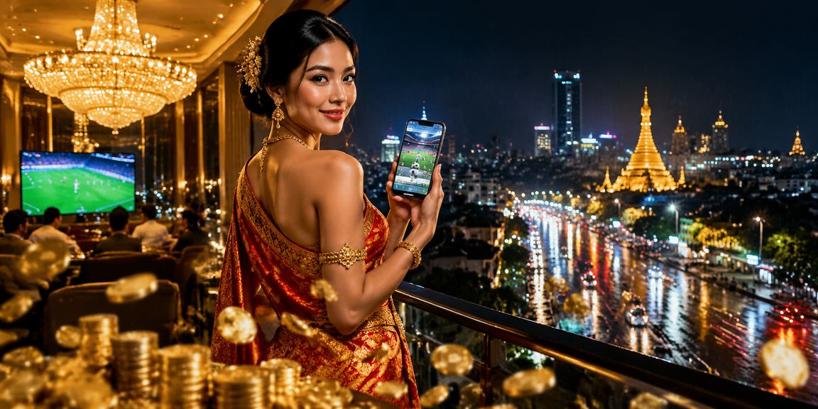 ရန်ကုန်မြို့တော်တွင် ဖုန်းဖြင့် ဘောလုံးလောင်းကစားသည့် မြန်မာလူငယ်များ